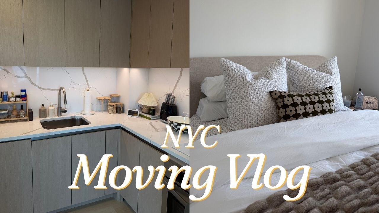 NYC MOVING VLOG | Our New Apartment, Full Tour + Getting Organized
