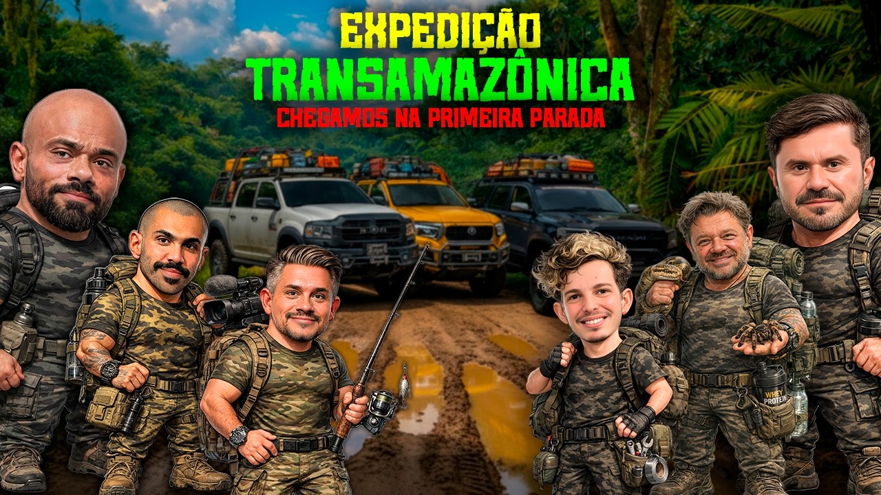 COMEÇOU A EXPEDIÇÃO TRANSAMAZONICA - FOMOS ENCONTRAR RICHARD, RICARDINHO ACF E OS OUTROS !!!