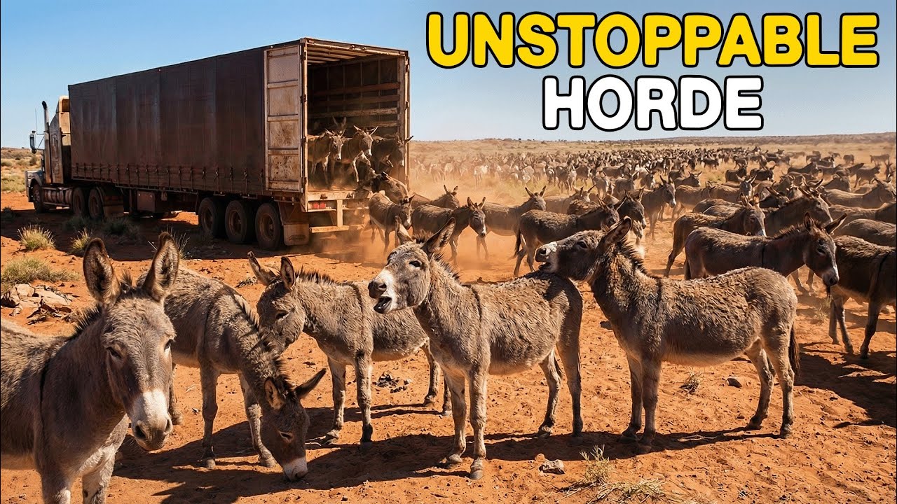 Australia Released Millions of Wild Donkeys Into the Desert... The Shocking Result