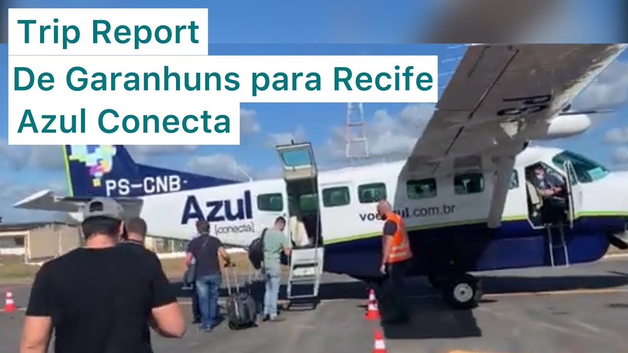 Aeroporto de Garanhuns para Recife com a Azul Conecta