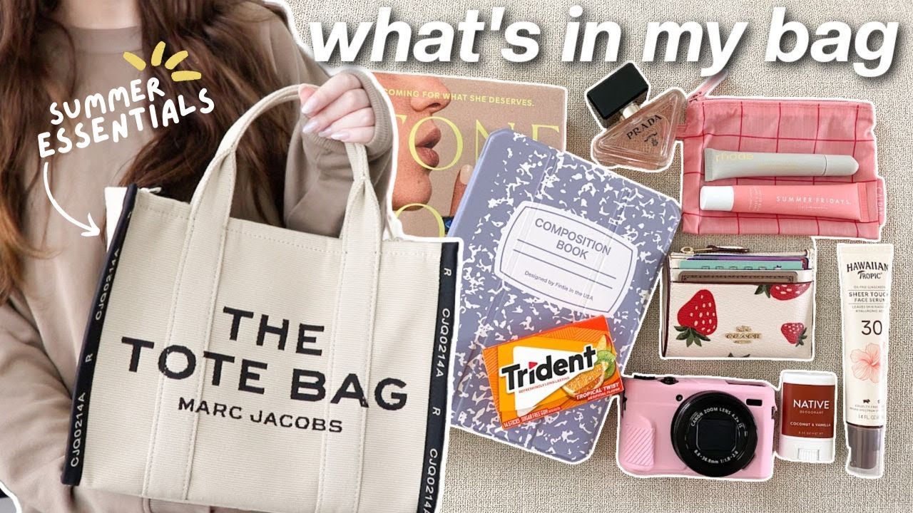 what’s in my summer tote bag ☀️