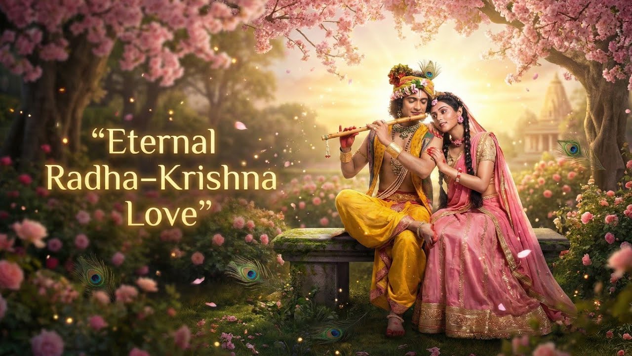 Eternal Radha&ndash;Krishna Love | Soulful Flute Music for Peace & Meditation | Vrindavan Blossoms