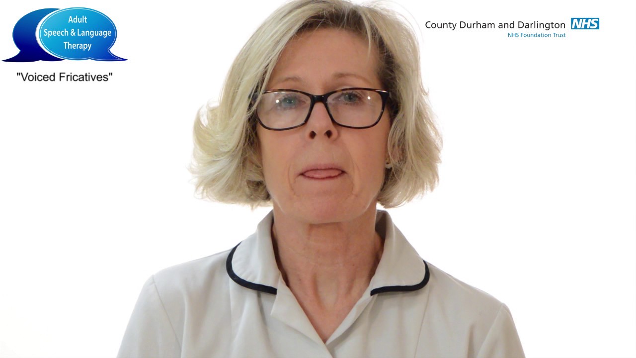 Adult Speech and Language Therapy voice exercises -   Voiced Fricatives