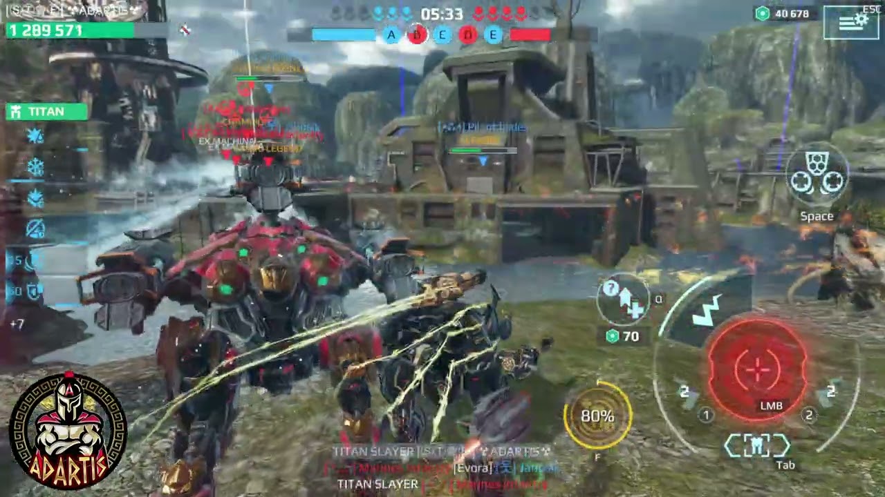 War Robots ADARTIS solo ultimate fenrir 1 Robot 34.2 million damage