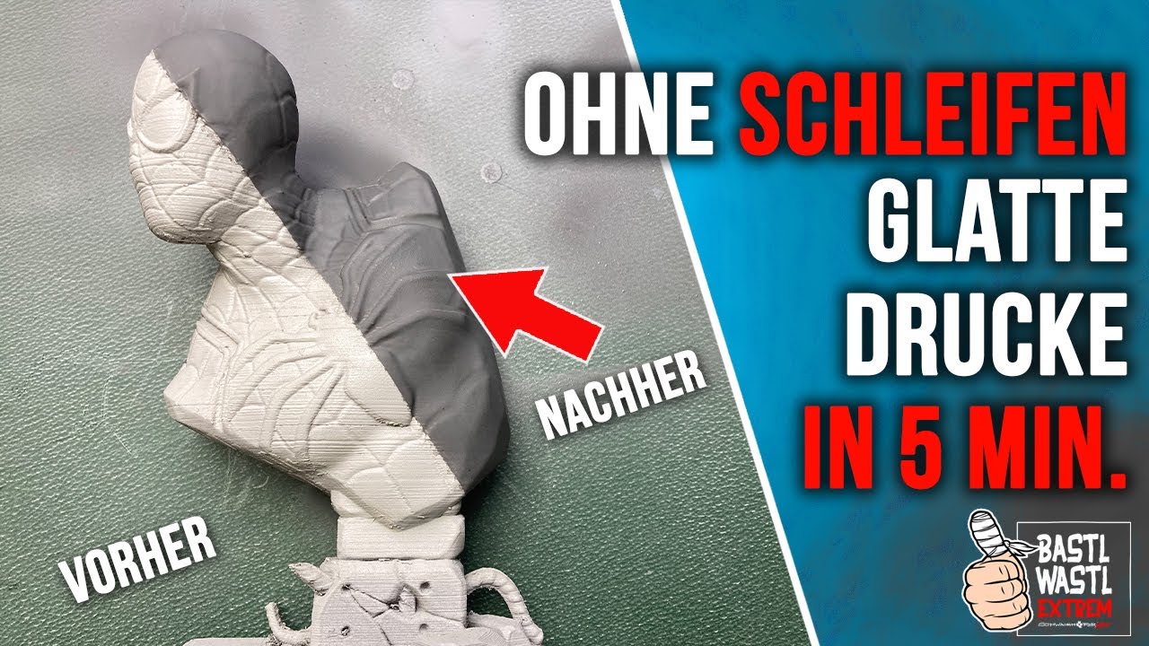 Nie mehr 3D Drucke Schleifen dank UVA Filler aus der Dose