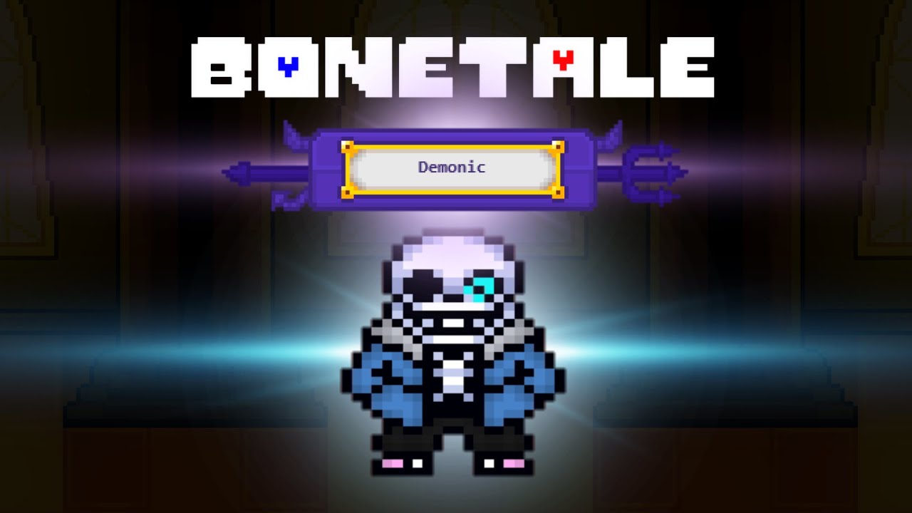 How to win Demonic Mode as Sans Character | Bonetale v1.6