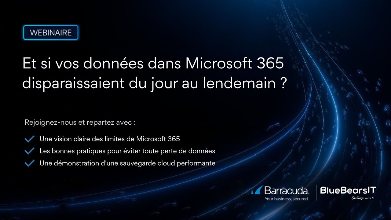 Et si vos données dans Microsoft 365 disparaissaient du jour au lendemain ?