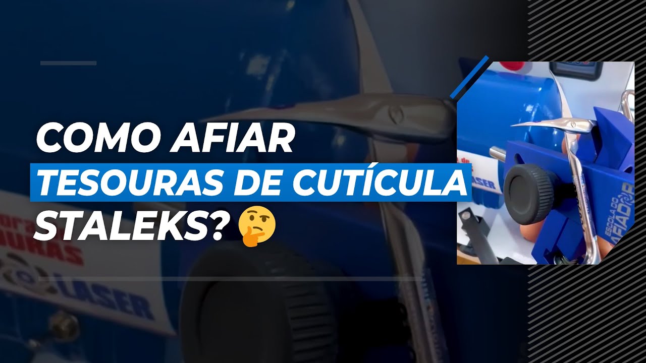 COMO AFIAR TESOURAS DE CUTÍCULA STALEKS 🧐