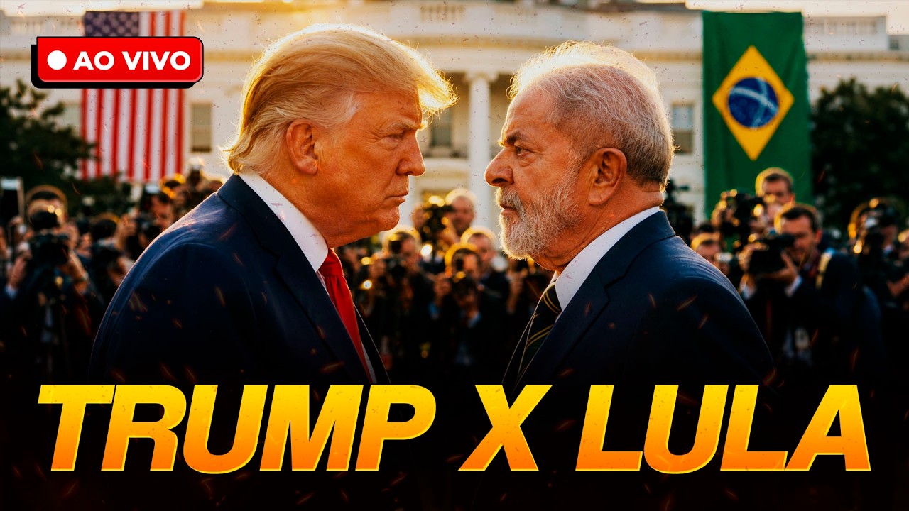 Trump e Lula frente a frente, AO VIVO, com tradu&ccedil;&atilde;o