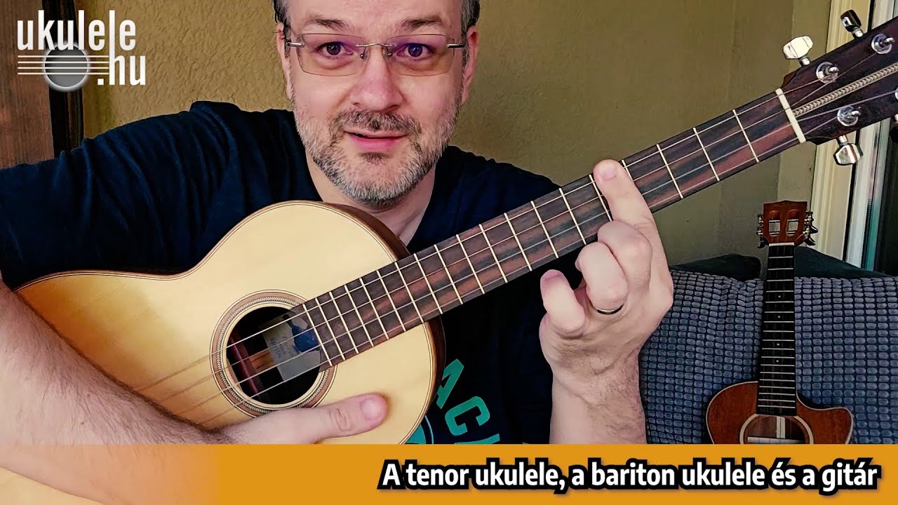 A tenor ukulele, a bariton ukulele és a gitár