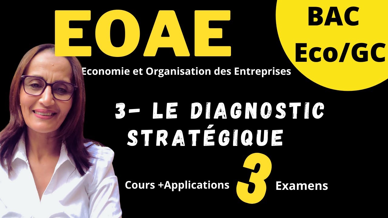 Pour les Bac ECO /GC : Le diagnostic stratégique : Résumé cours + Applications (3 Examens)