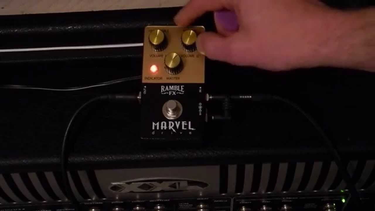 Ramble FX Marvel Drive with a solid state amp, Plexi Overdrive Pedal