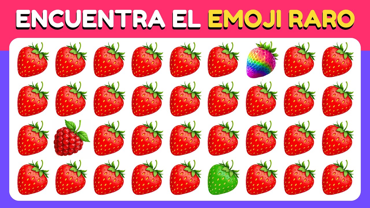 Encuentra el Raro - Edición Fruta 🔎🥑🍉 40 Niveles | Sólo el 1% puede pasar esto