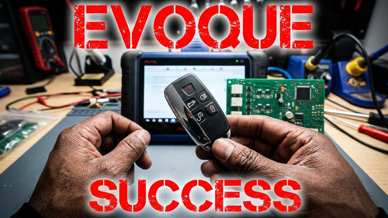 RANGE ROVER EVOQUE ALL KEYS LOST AUTEL IM508S + AUTEL SMART KEY GENERATING