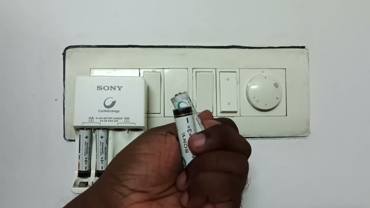 Sony AA/AAA Battery Charger Light Blinking Fast (Not Charging)