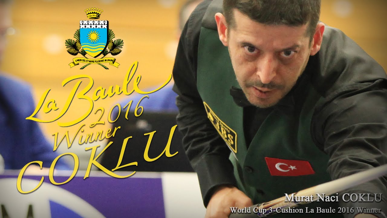 World Cup 3-Cushion La Baule 2016 Winner Murat Naci COKLU