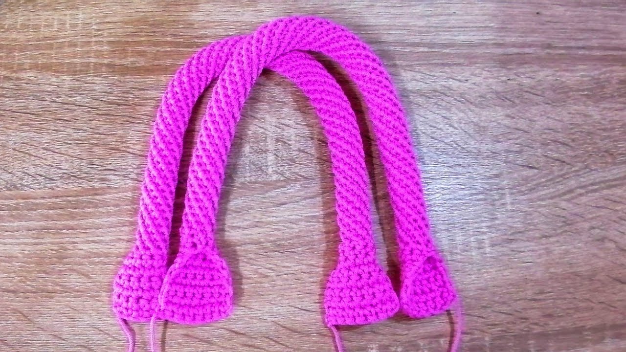 How to Crochet Spiral Rope for Bag Handles | แชร์เทคนิคการถักสายกระเป๋า ลายเกลียว