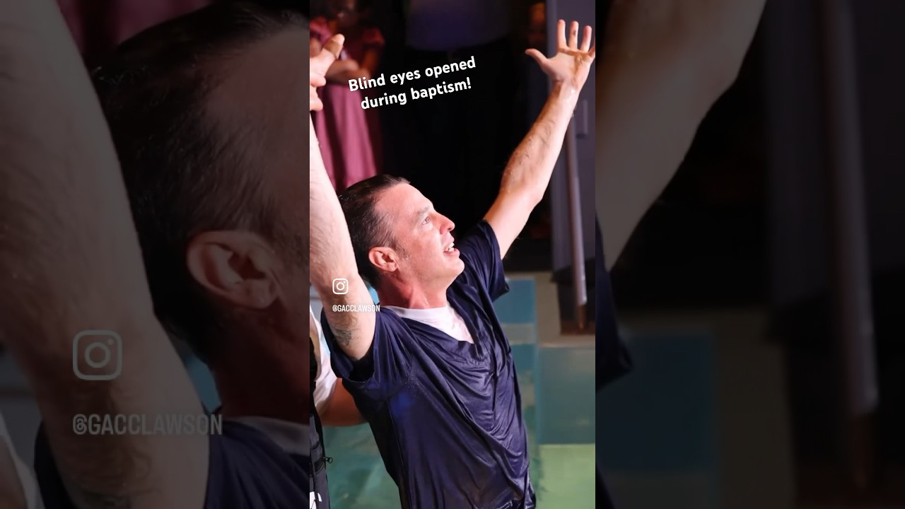After Jesus name baptism, God opened his blind eyes! #miracles #apostolic