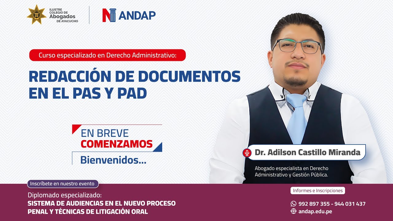 REDACCIÓN DE DOCUMENTOS DEL PAS Y PAD