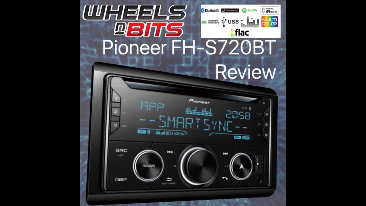 Pioneer FH-S720BT Car Stereo Review Double Din Blue tooth car Radio