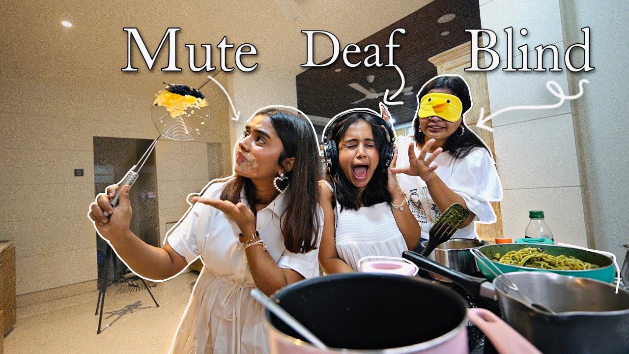 Blind Deaf Mute Cooking Challenge 🤦🏻‍♀️*crazy*
