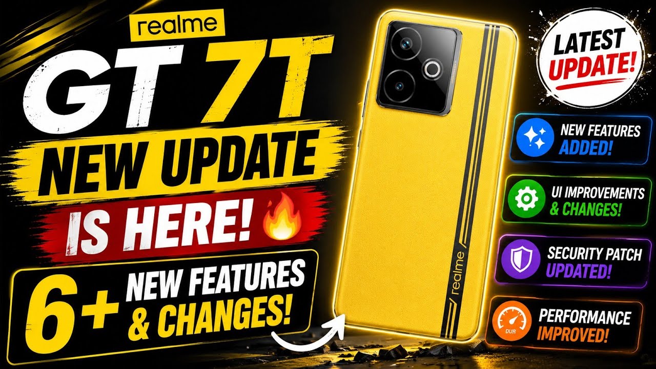 Realme GT 7T New Update is Here 🔥 All New Features & Changes!