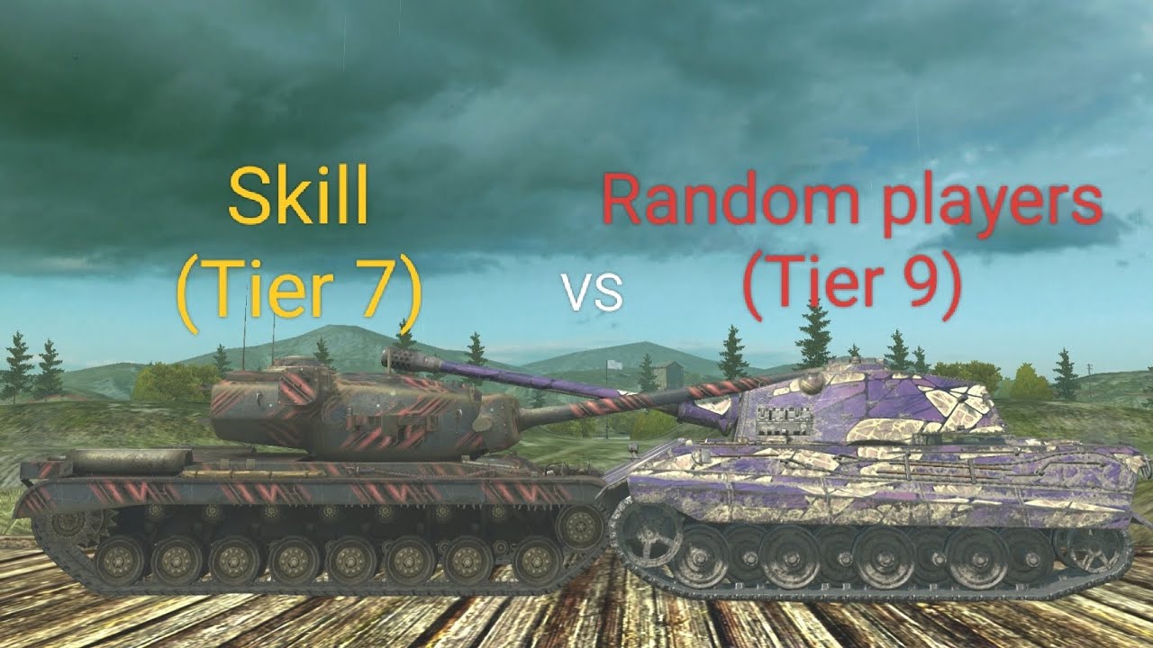 World of tanks, Skill (Tier 7) VS Random players (Tier 9)