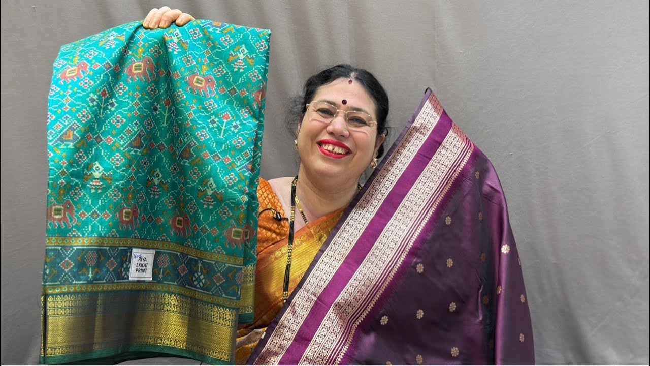 Patola saree collection  🥰😍| Wedding Sarees live | Fancy Saree live | Kasturi Paithani live
