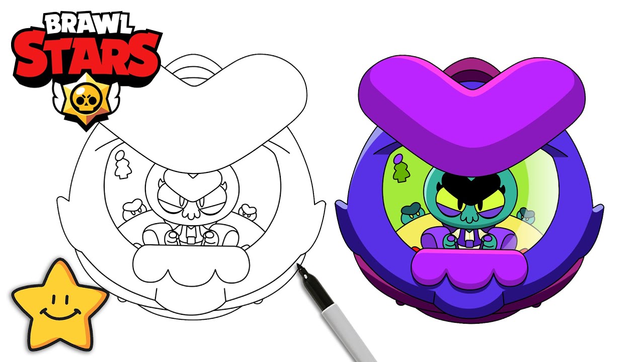 How To Draw EVE and Spaceship 🛸 | Brawl Stars | New Brawler | Step By Step