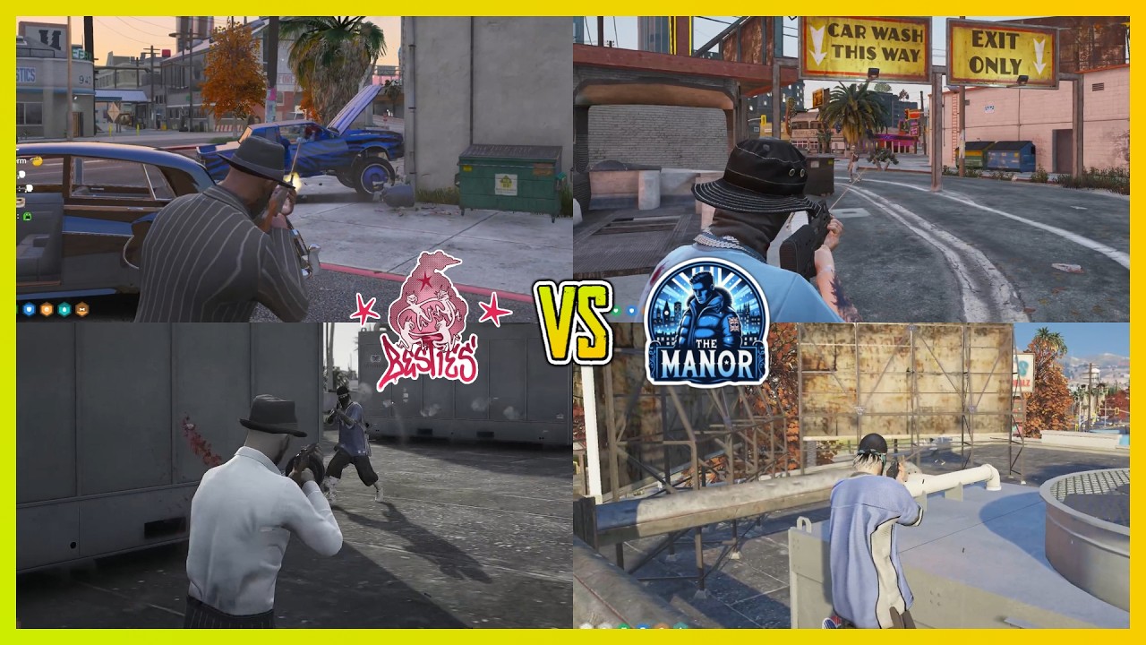 Besties Crime Family vs Eastside Manor Gang At The Southside (Multi POVs) | NoPixel 4.0 GTA RP