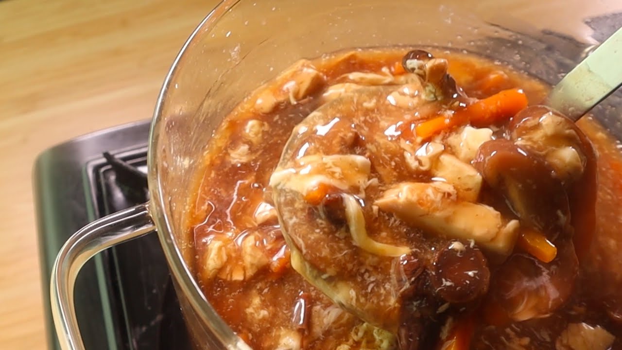 KECUR air liur! Resepi Sup Pedas Hot & Sour Soup | BASICKELI