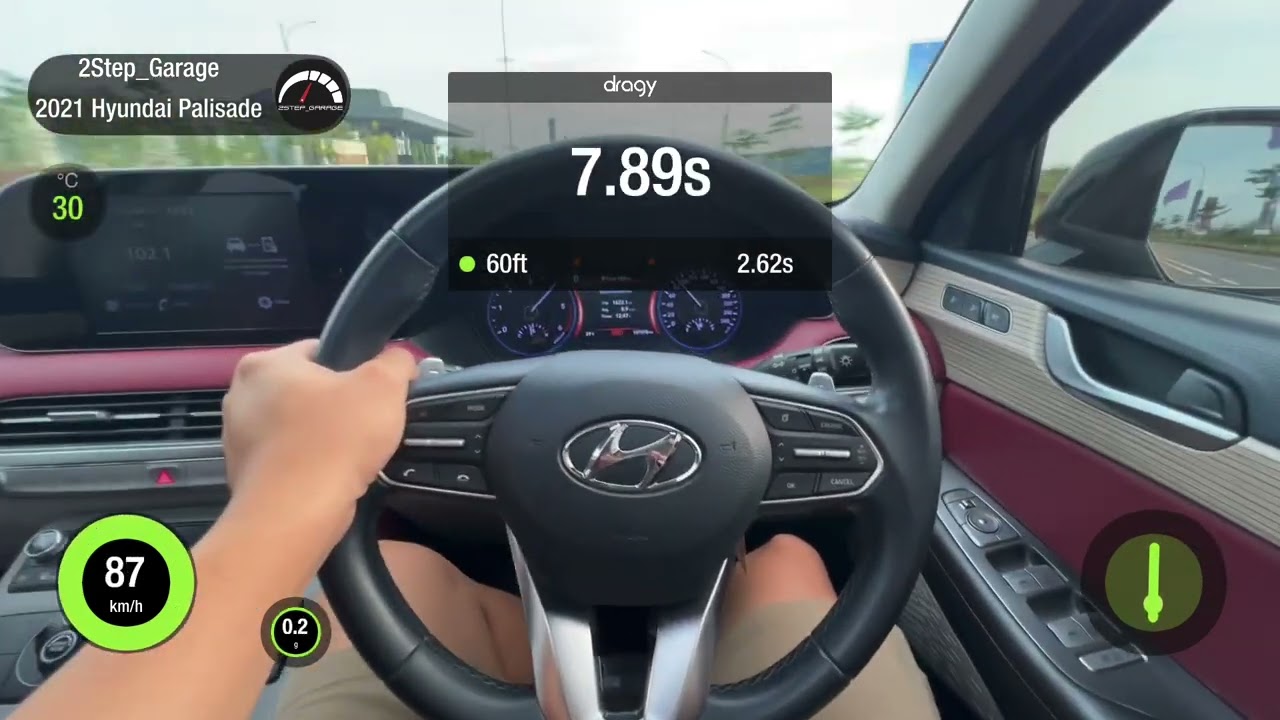 Hyundai Palisade 2.2L Diesel Dragy Acceleration Indonesia 
