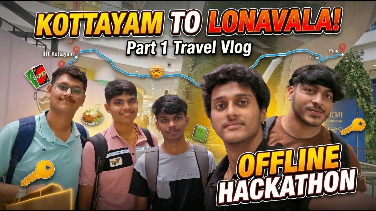 Train to Pune for a 24 Hour Hackathon | College Vlog Part 1