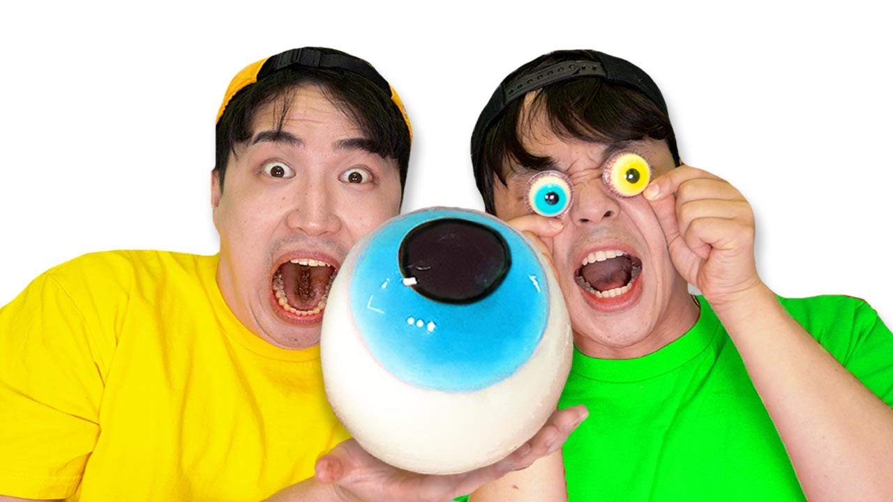 Mukbang Giant Eyeballs Jelly 골드 디저트 먹방  MUKKABI 먹깨비