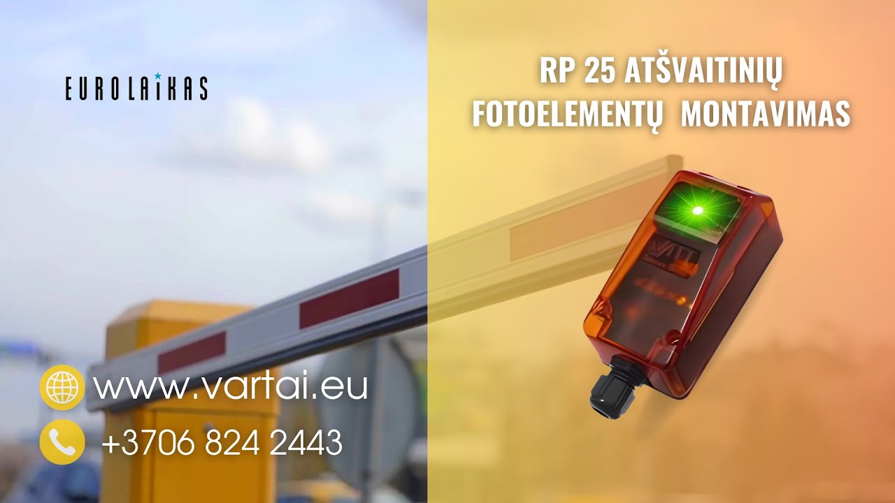 RP 25 AT&Scaron;VAITINIŲ FOTOELEMENTŲ  MONTAVIMAS