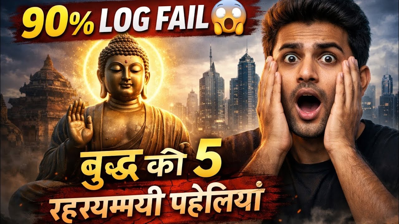 90% Log Fail 😱 | Buddh Ki 5 Rahasyamayi Paheliyan Jo Dimaag Hila De! #Buddh #Motivation #HindiStory