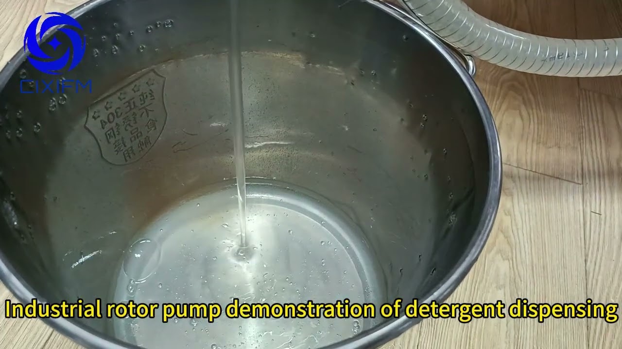 CIXIFM Industrial rotor pump demonstration of detergent dispensing #rotorpump #industrialpumps