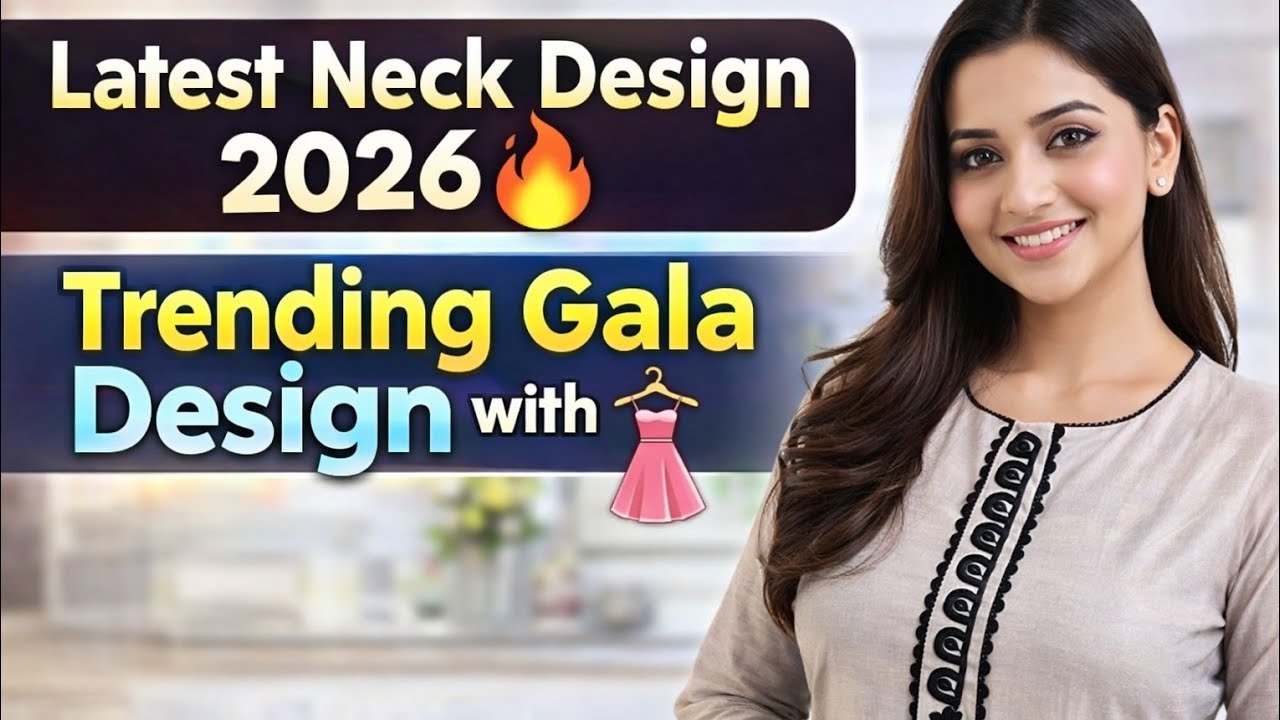 लेटेस्ट गला डिज़ाइन 2026 | ट्रेंडिंग नेक डिज़ाइन कटिंग और सिलाई आसान तरीका