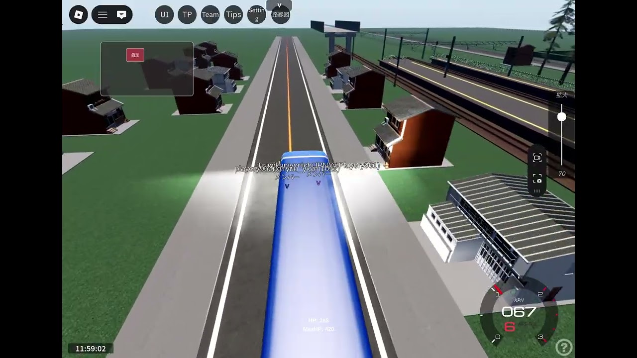 【Roblox】鴨原電鉄で新型観光バスを運転しました！