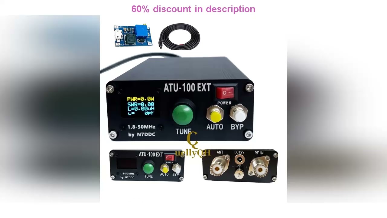 A must-have product #ATU-100 1.8-50MHz  ATU100 Automatic Antenna Tuner 0.96 Inch OLED Assembled Ma