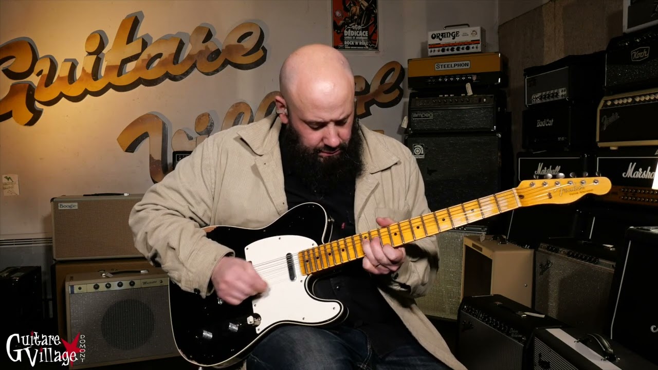 Fender CS Tele Custom 59 Black - Guitare Village