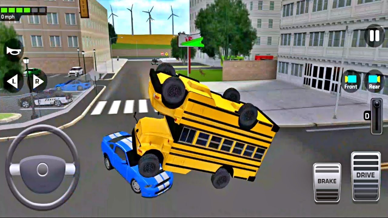 Super High School Bus Driving Simulator 3D - Double Bus Driving - Android Gameplay FHD
