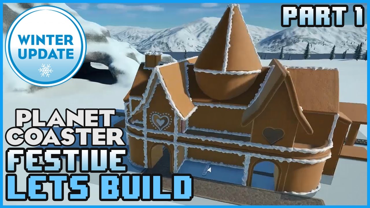 Праздничный железнодорожный вокзал. Часть 1 - Давайте построим 01 #PlanetCoaster