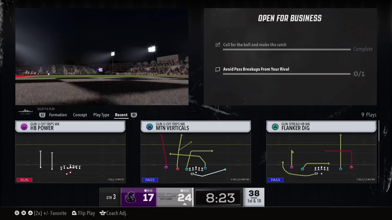 Live on college football 26 road to glory