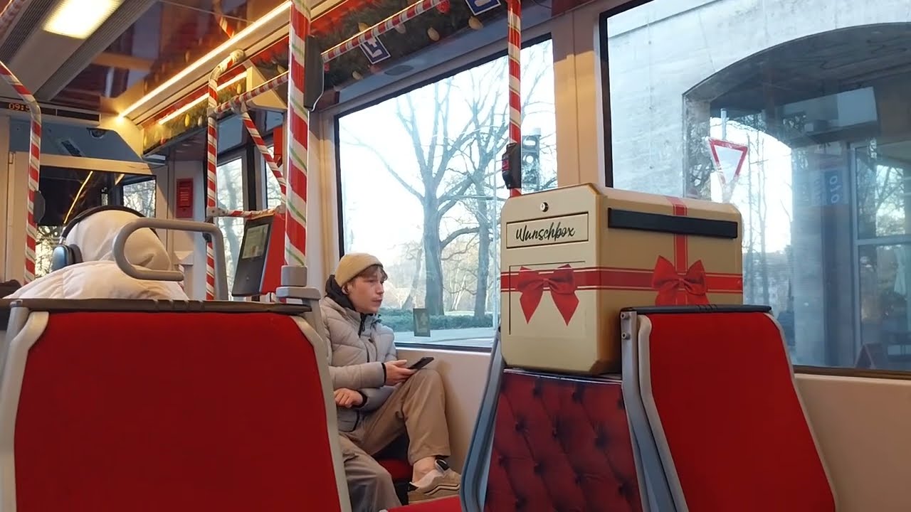 BSAG GT8N Weihnachtsbahn Mitfahrt Teil 2/3