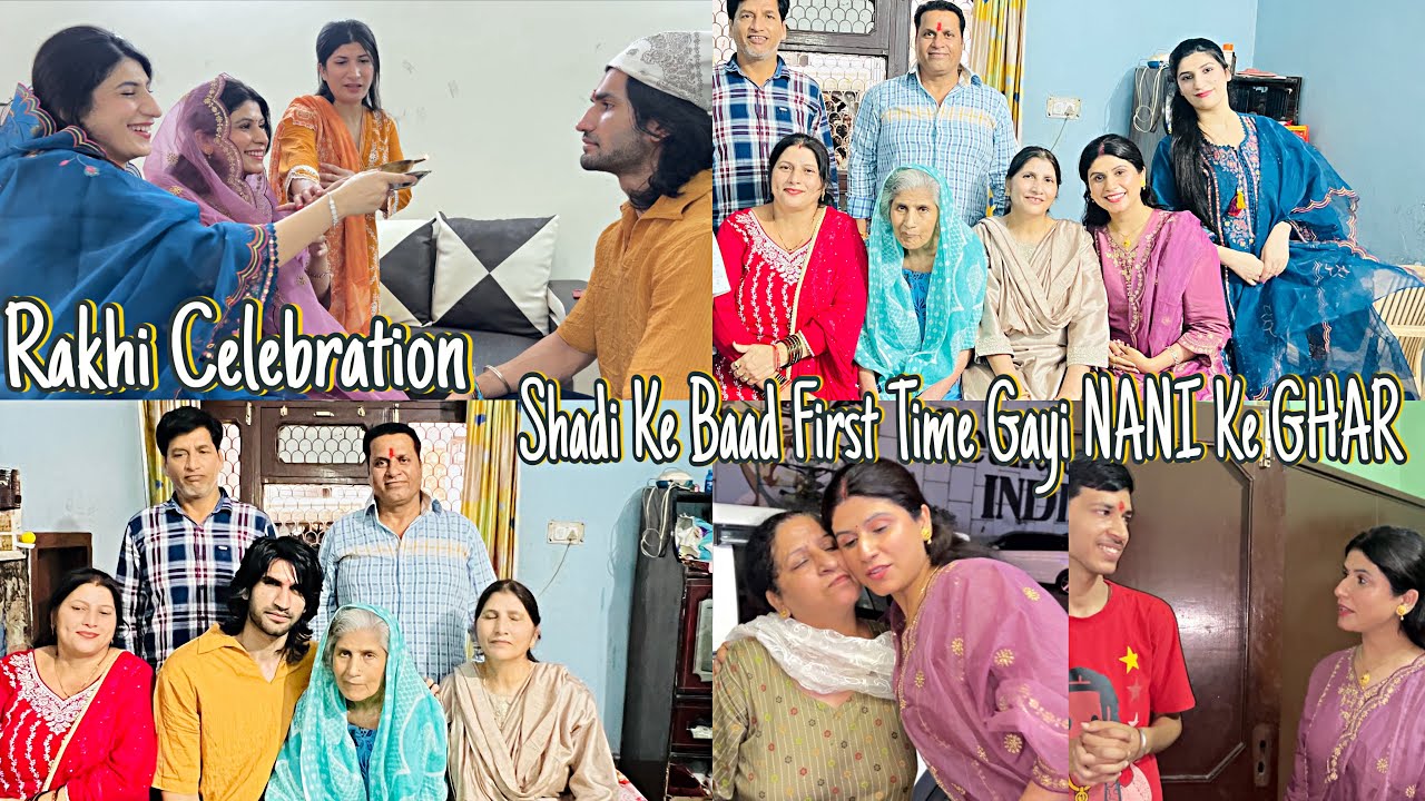 Shadi Ke Baad First Time Gaye Nani Ke Ghar || Nani Emotional Ho Gye