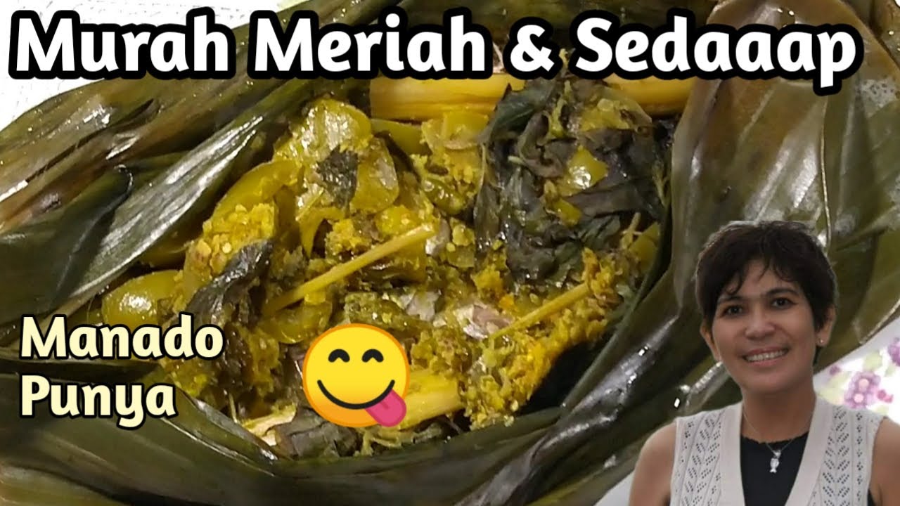 Resep ikan pepes bumbu woku ijo. Masakan Manado.