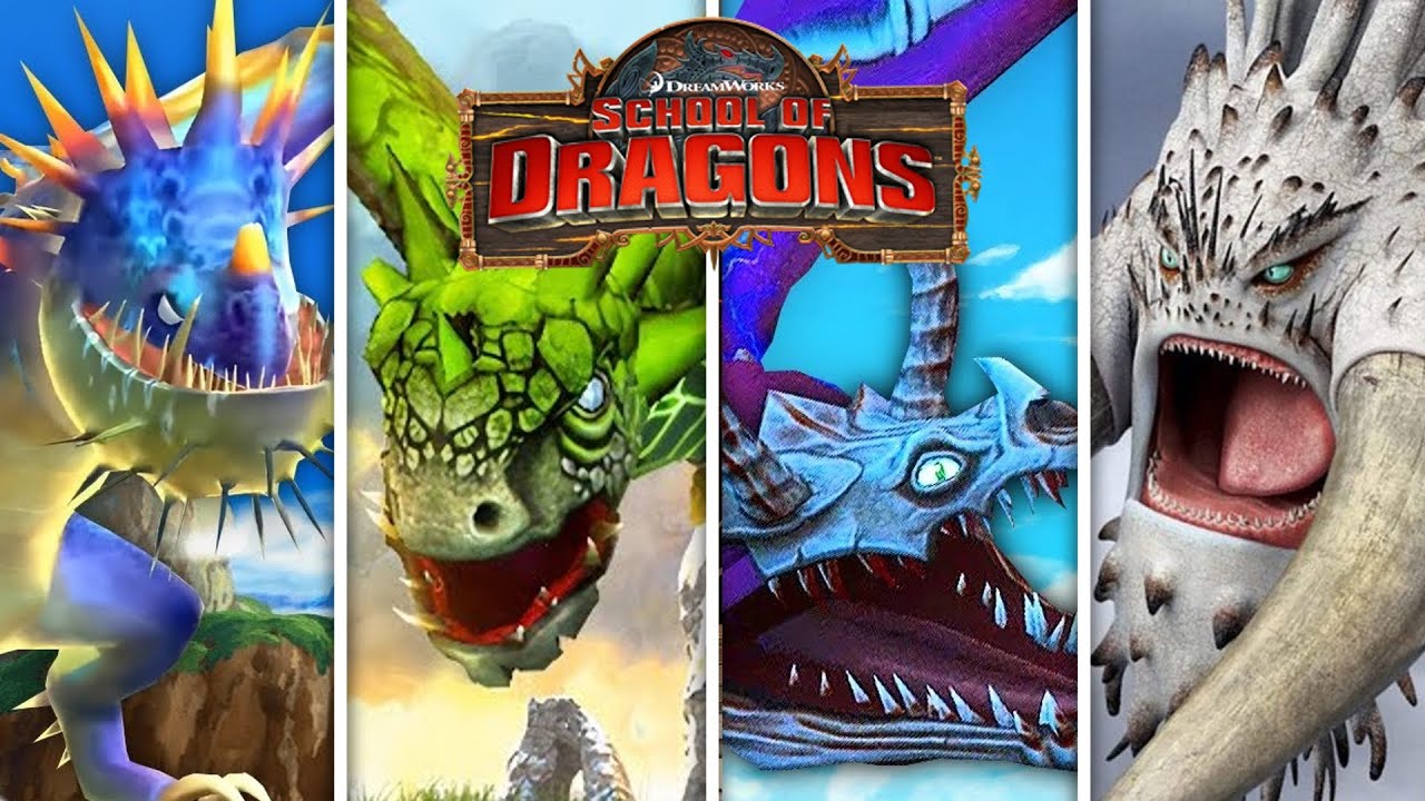 Convertí en TITAN a TODOS mis DRAGONES de ESCUELA DE DRAGONES | School Of Dragons Mortis