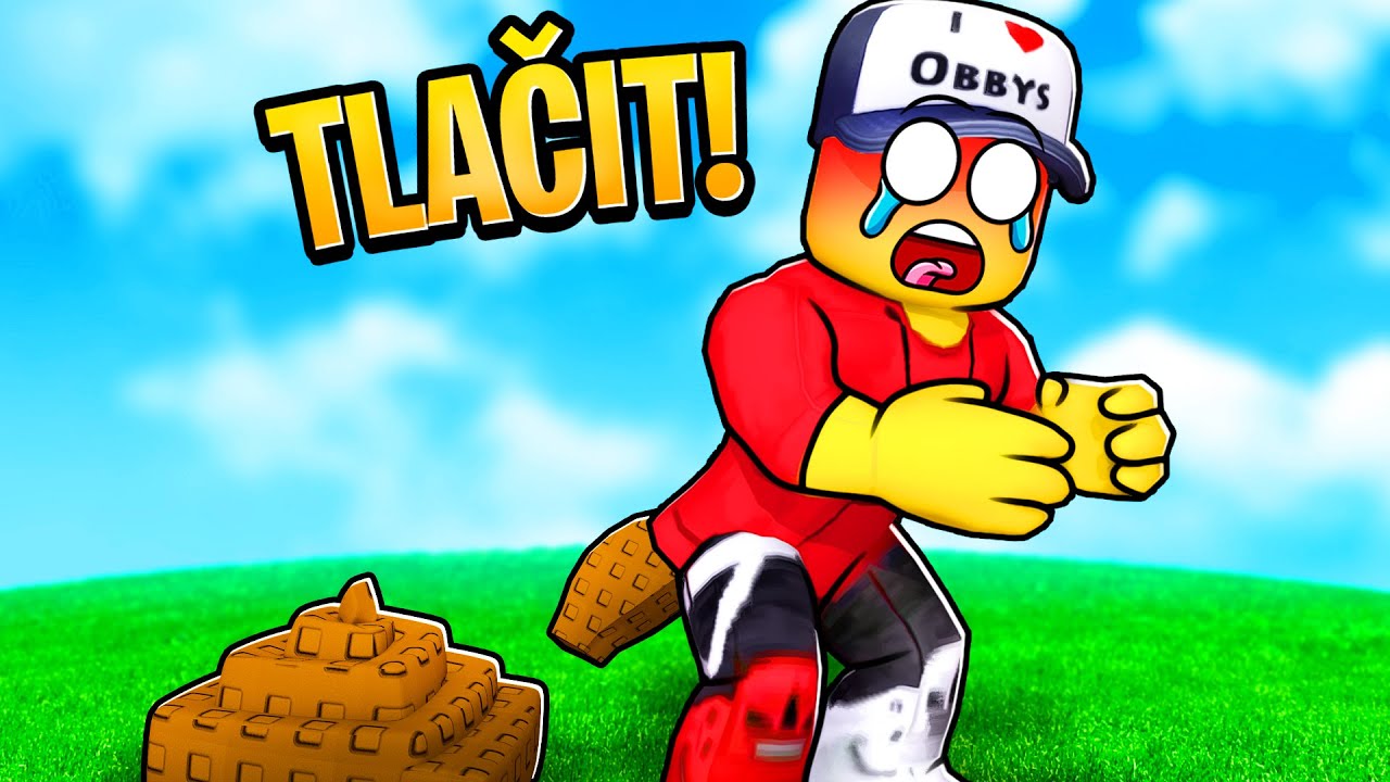 ZVLÁDNU TO VYTLAČIT? - Roblox Poop 💩