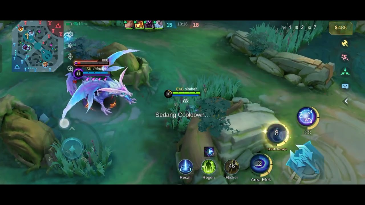 Mobile legend Hero teriak jangan lari